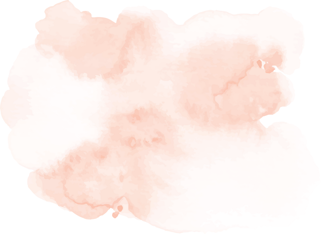 Peach Watercolor Stain Shape