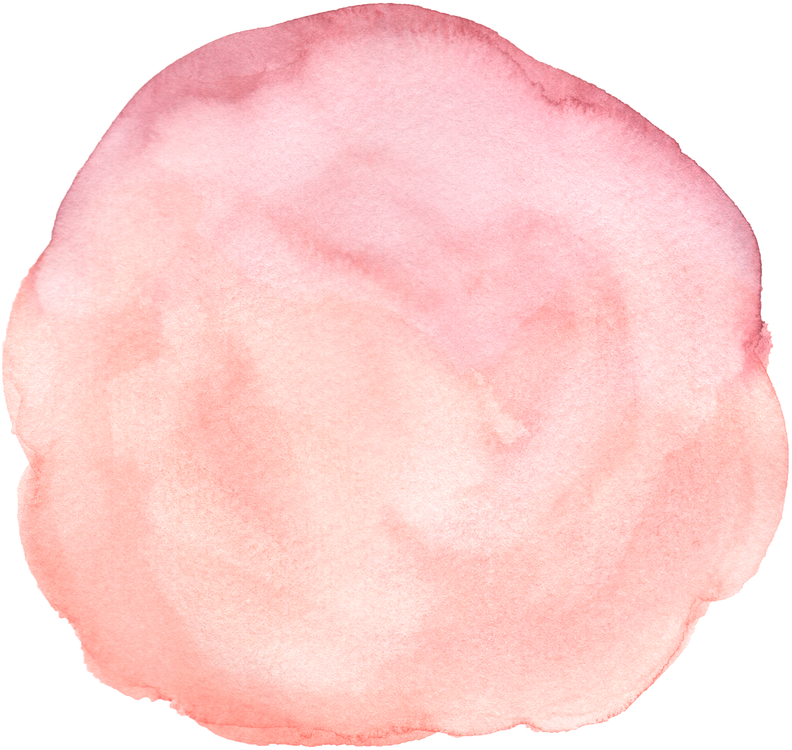 Pink Circle Stain Watercolor